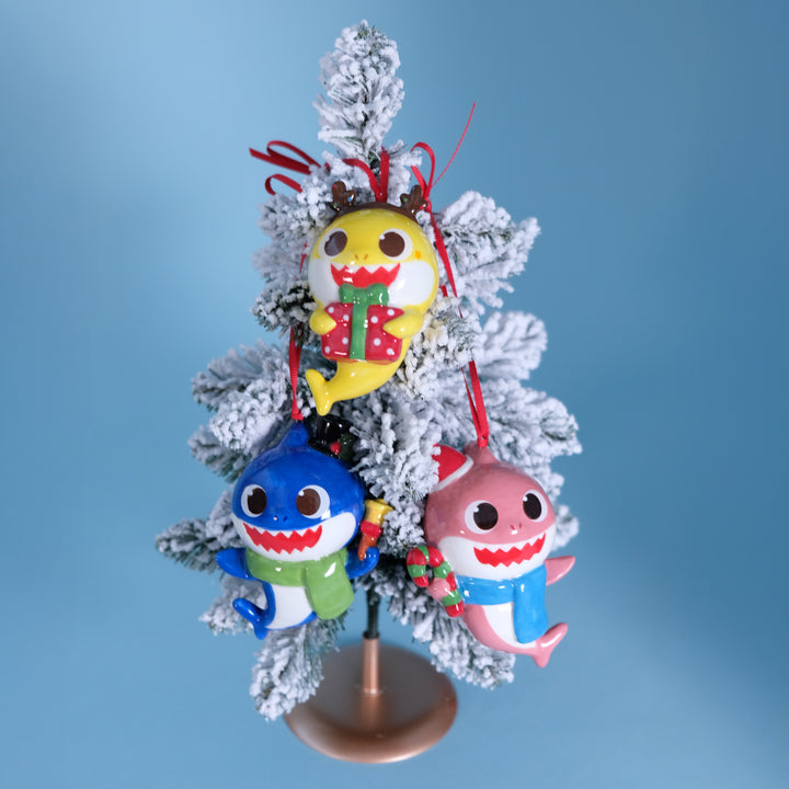 Baby Shark Winter Joy Ornaments Set of 3