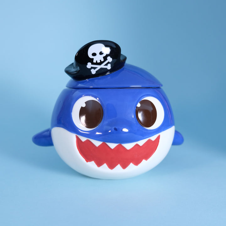 Spooky Daddy Shark Family Figural Container