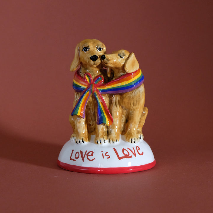 Love is Love Dogs Figurine