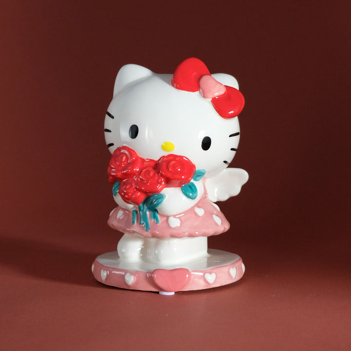 Hello Kitty Red Rose Bouquet Figurine