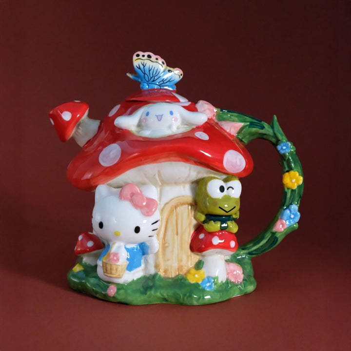 Hello Kitty and Friends Mushroom House Teapot