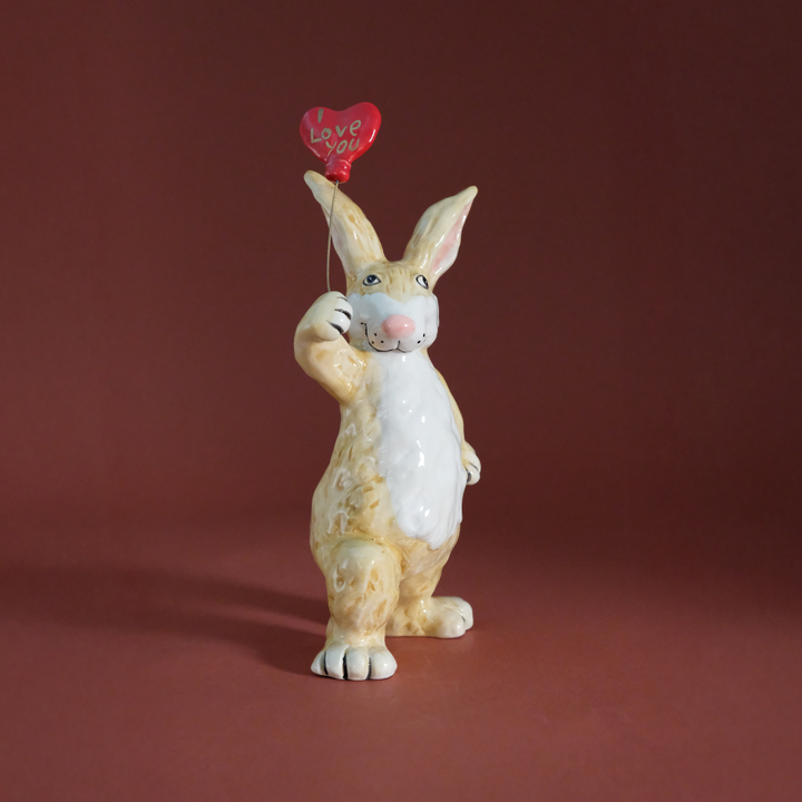 Clayworks Love Bunny Figurine