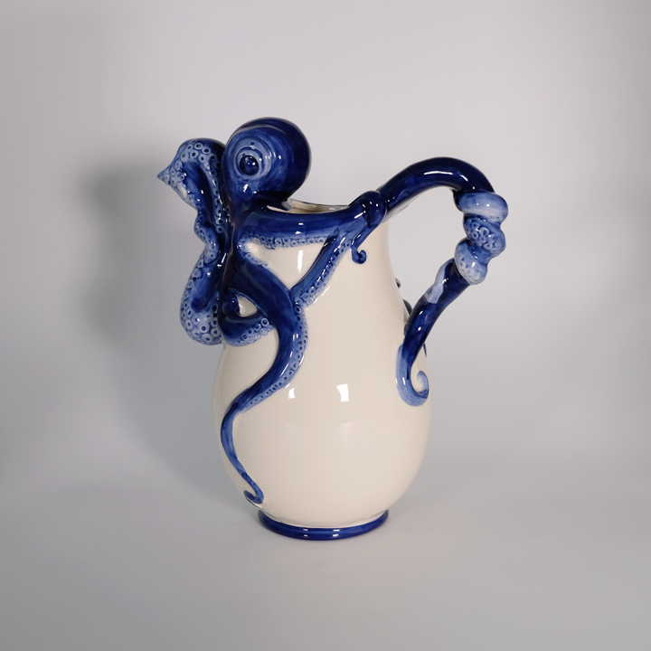 Blue Octopus Pitcher