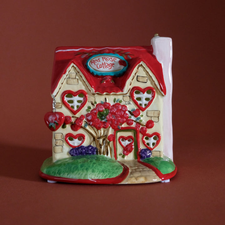 Red Rose Cottage Small Candle House