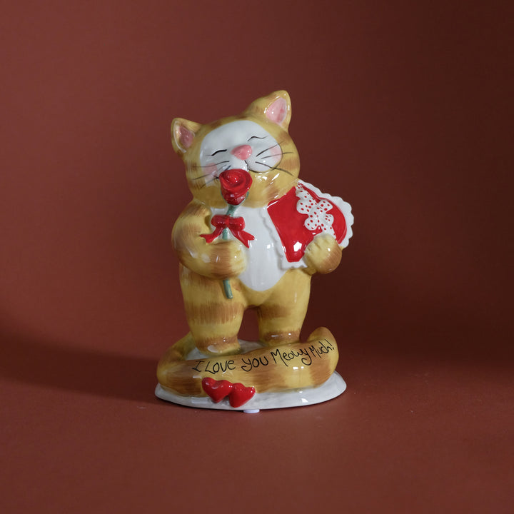 I Love You Meowy Much! Cat Figurine