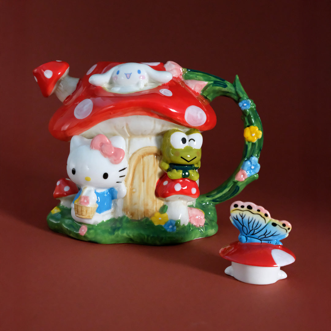Hello Kitty and Friends Mushroom House Teapot