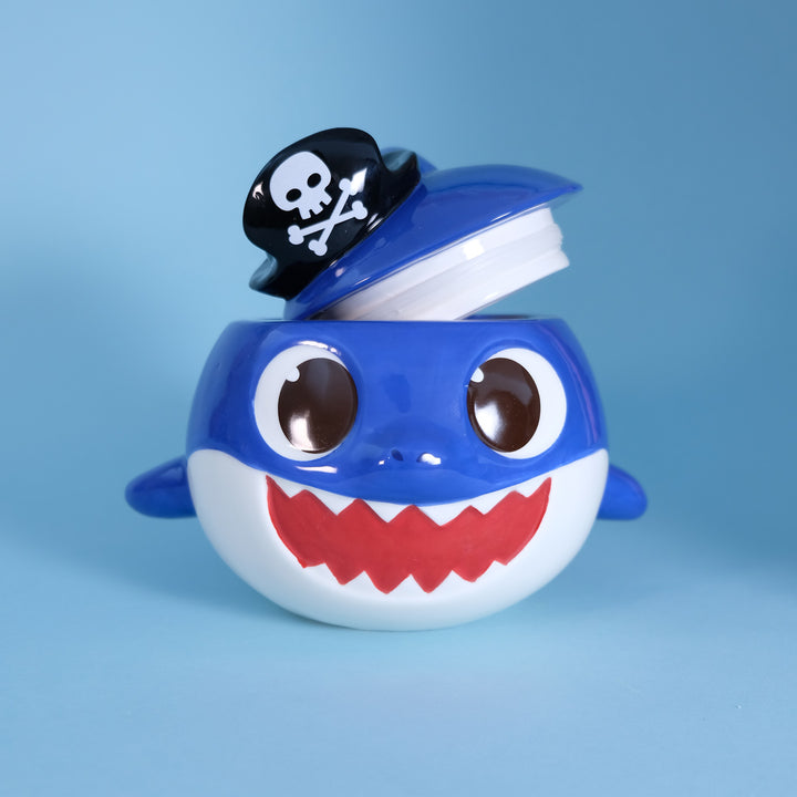Spooky Daddy Shark Family Figural Container