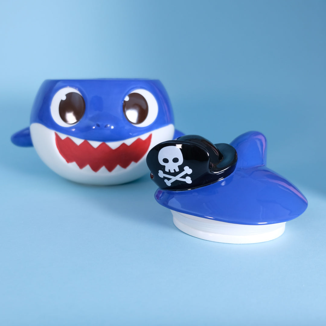 Spooky Daddy Shark Family Figural Container