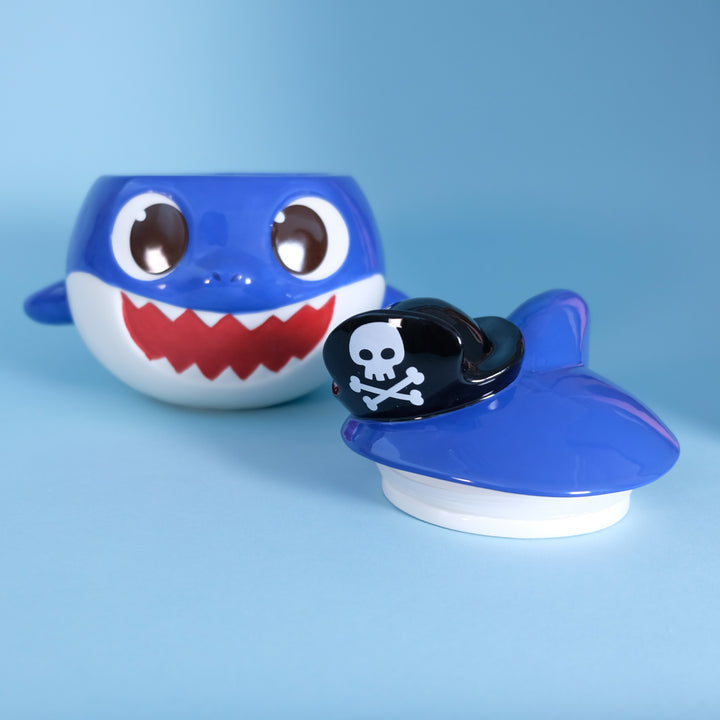 Spooky Daddy Shark Family Figural Container