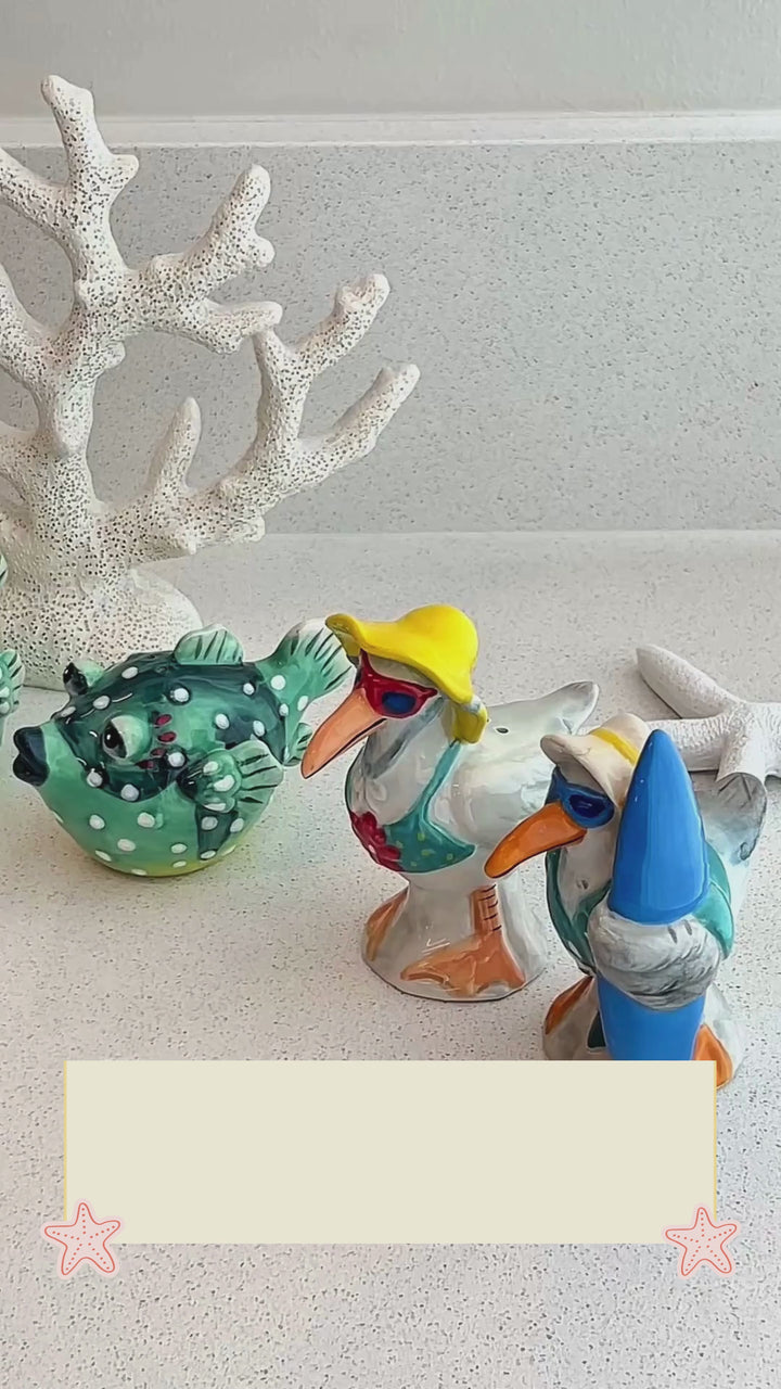 White Seahorse Salt & Pepper Set