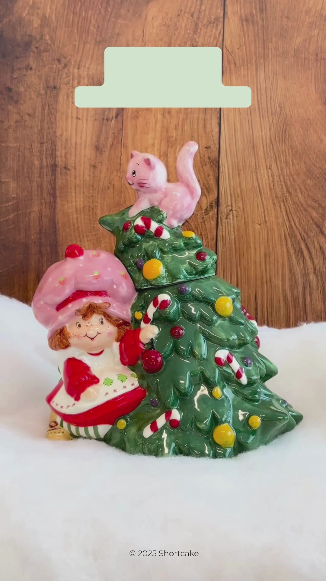 Strawberry Shortcake Falling for Cuteness Cookie Jar
