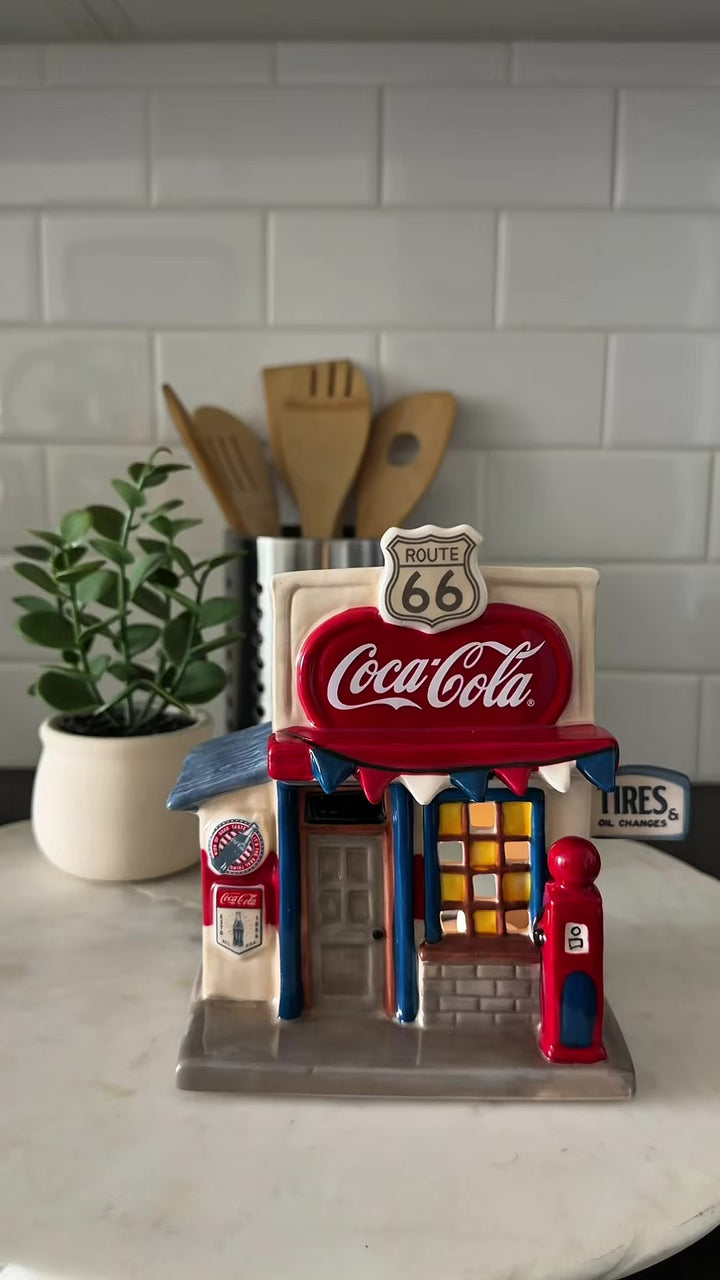 Coca-Cola Small Town Spark Candle House