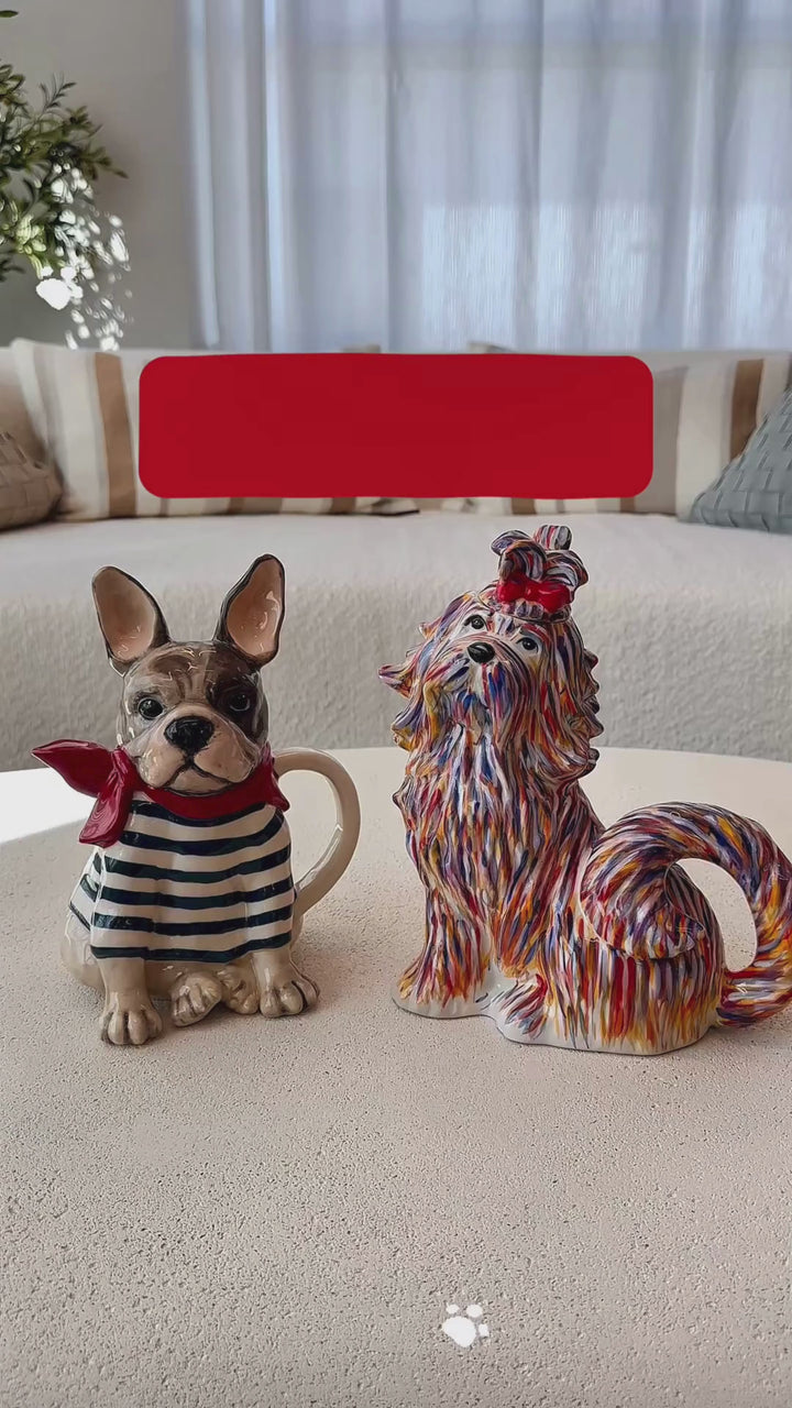 French Bulldog Teapot