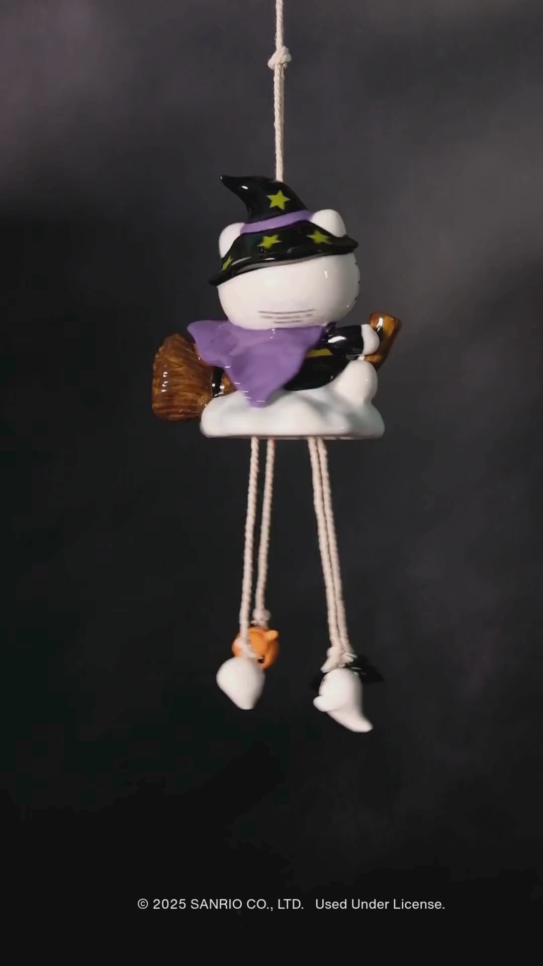 Hello Kitty Witch Charm Wind Chime