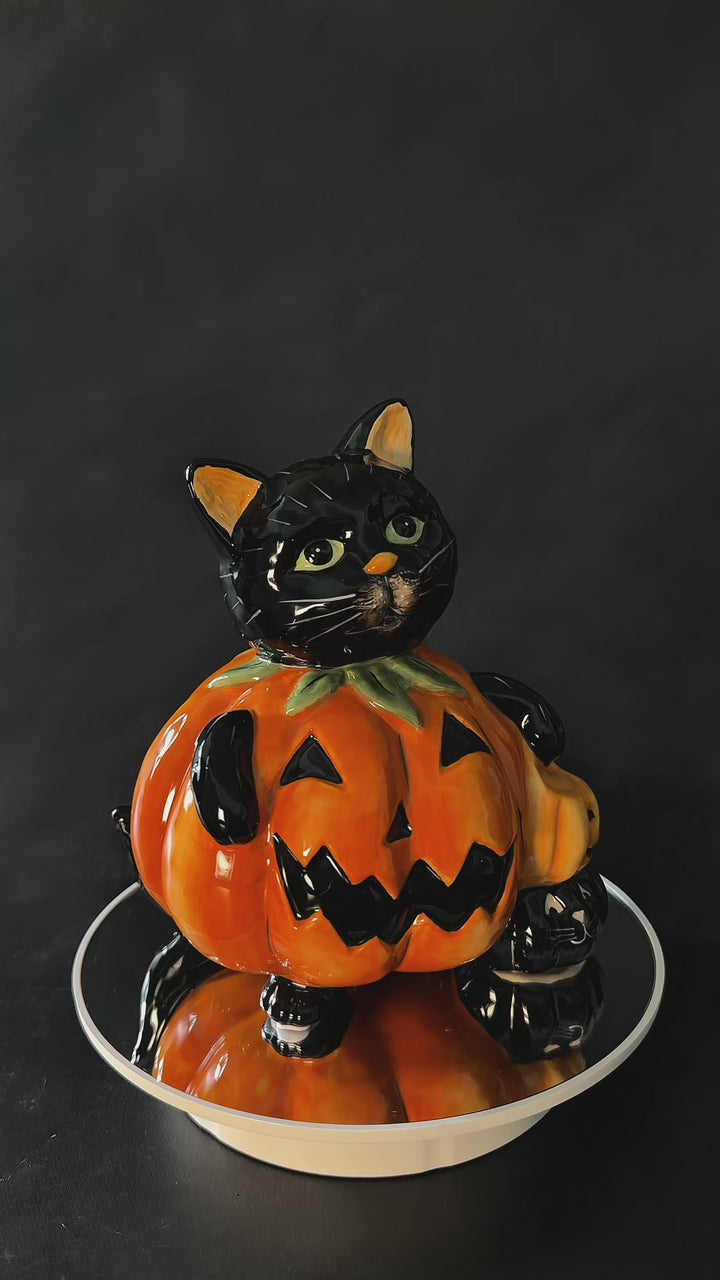 Ghost Cat Tealight Holder