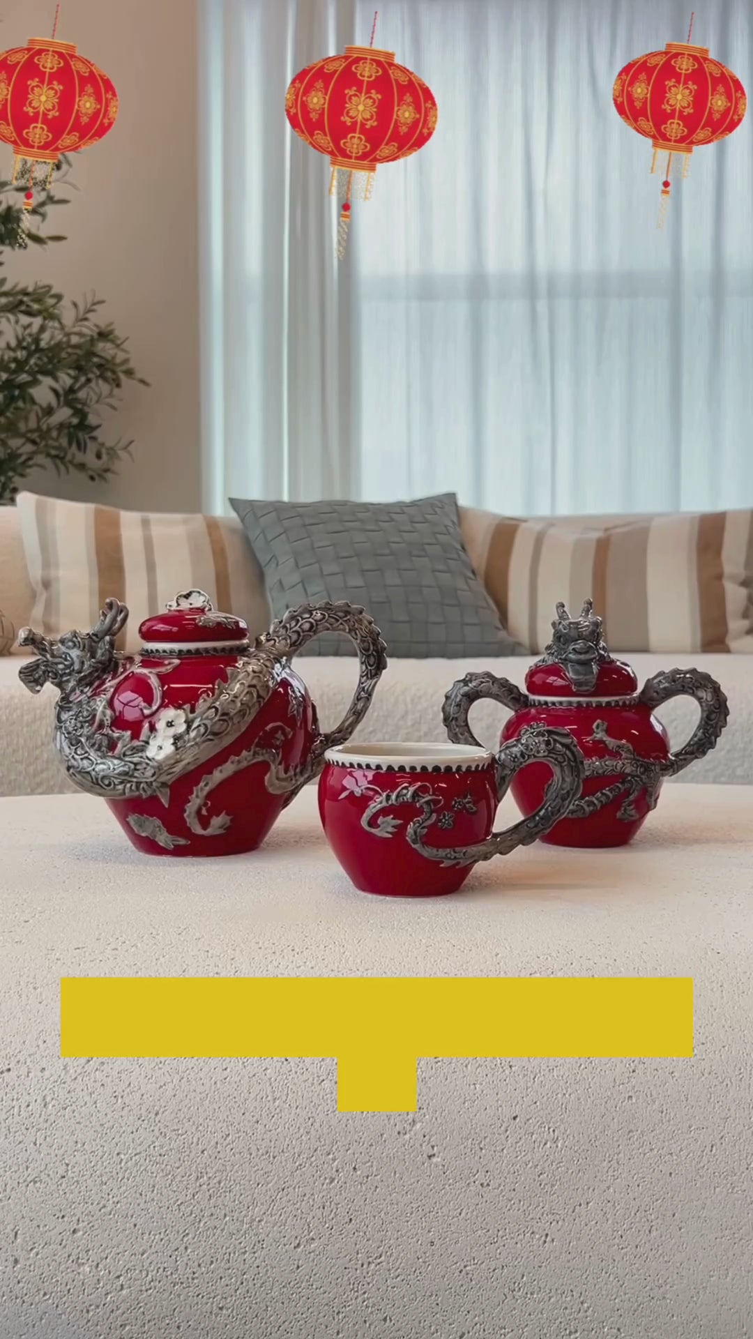 Clayworks Red Dragon Teapot