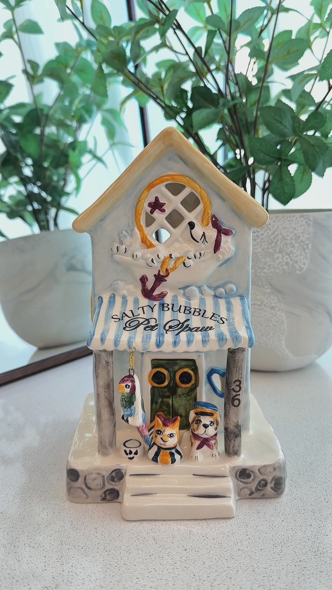 Clayworks Salty Bubbles Pet Spaw Candle House
