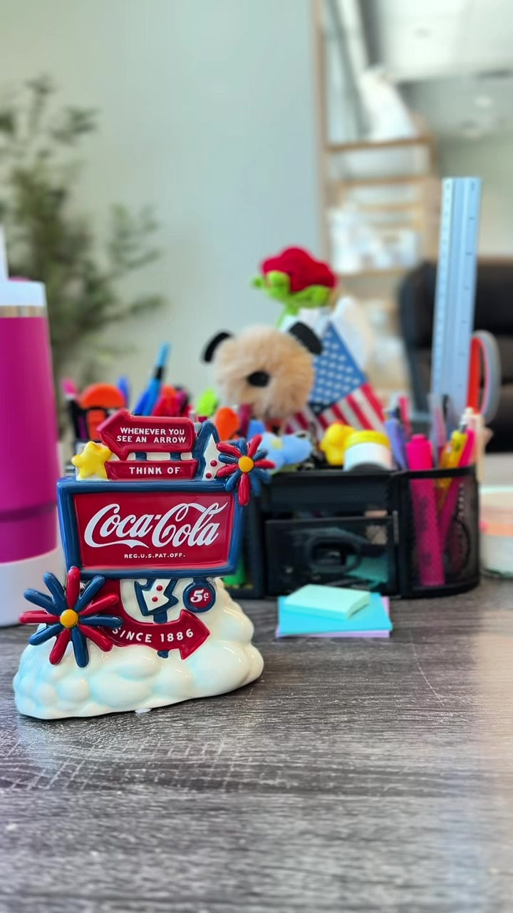 Coca-Cola Americana Sign Figurine