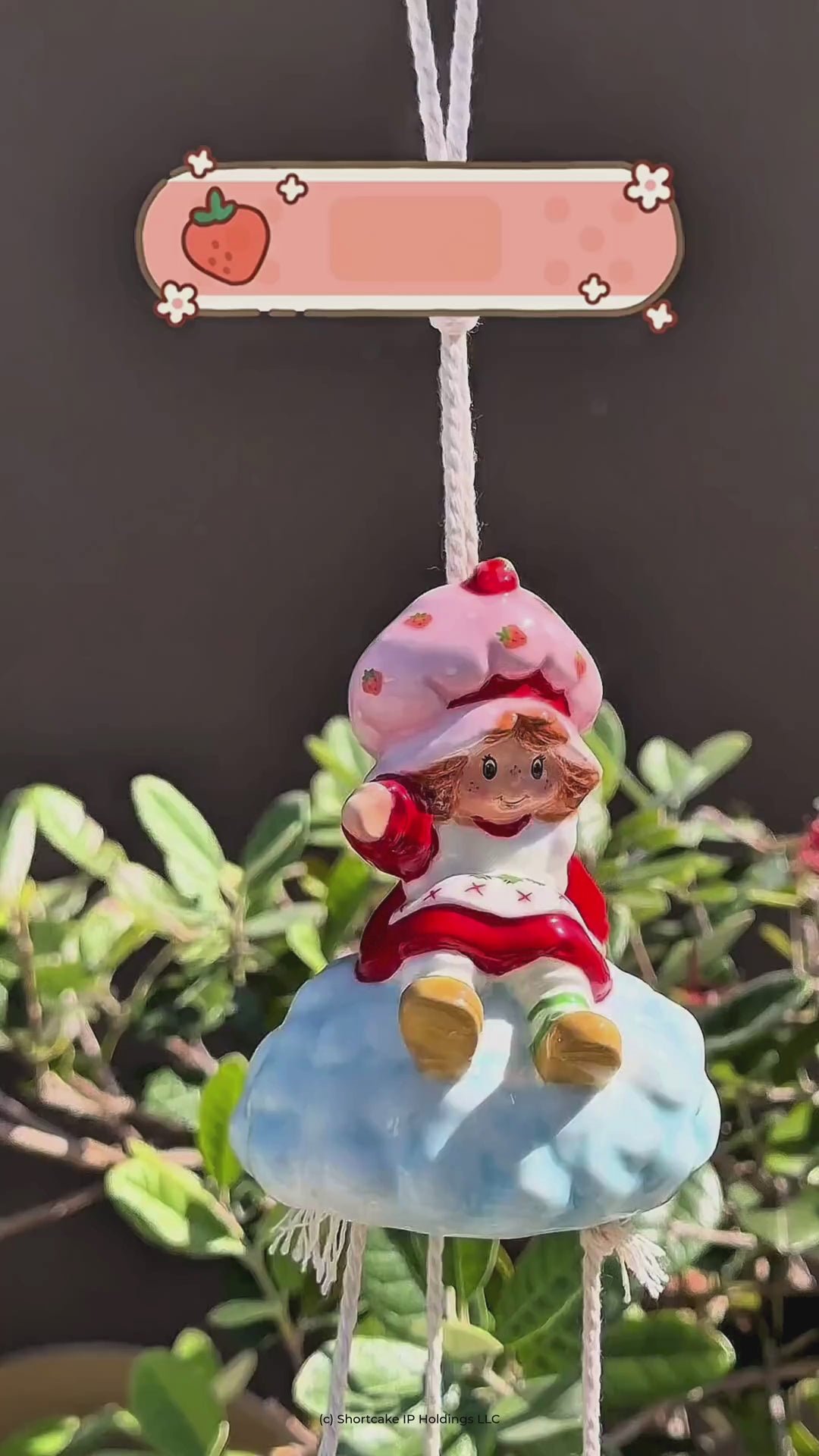 Strawberry Shortcake Glide on a Cloud Wind Chime