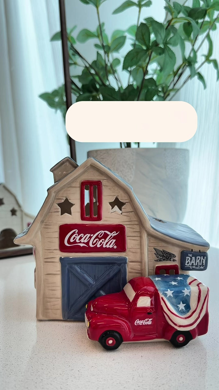 Coca-Cola Barn Stop Candle House