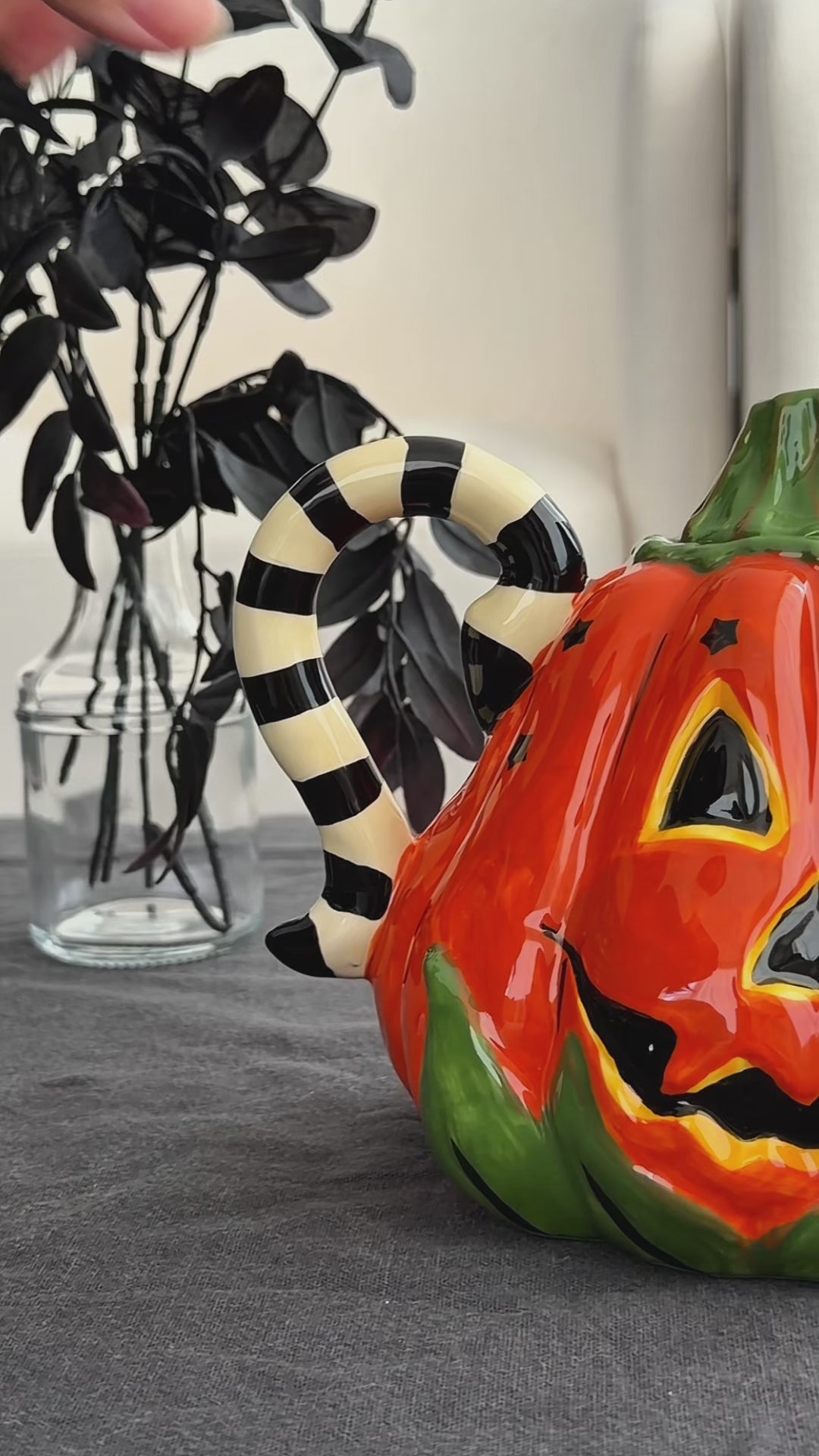 Orange Pumpkin Teapot