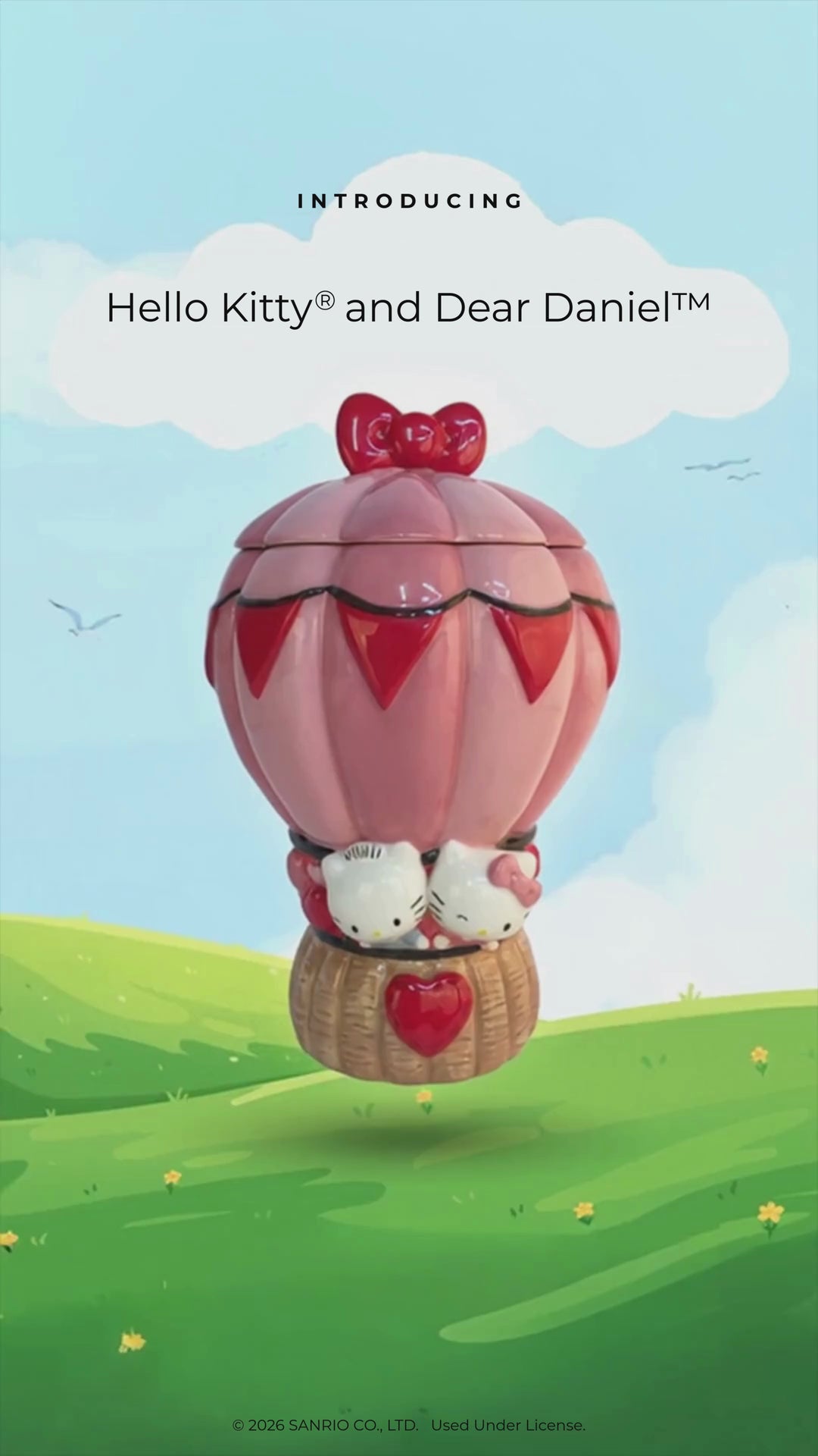 Hello Kitty and Dear Daniel Balloon Cookie Jar