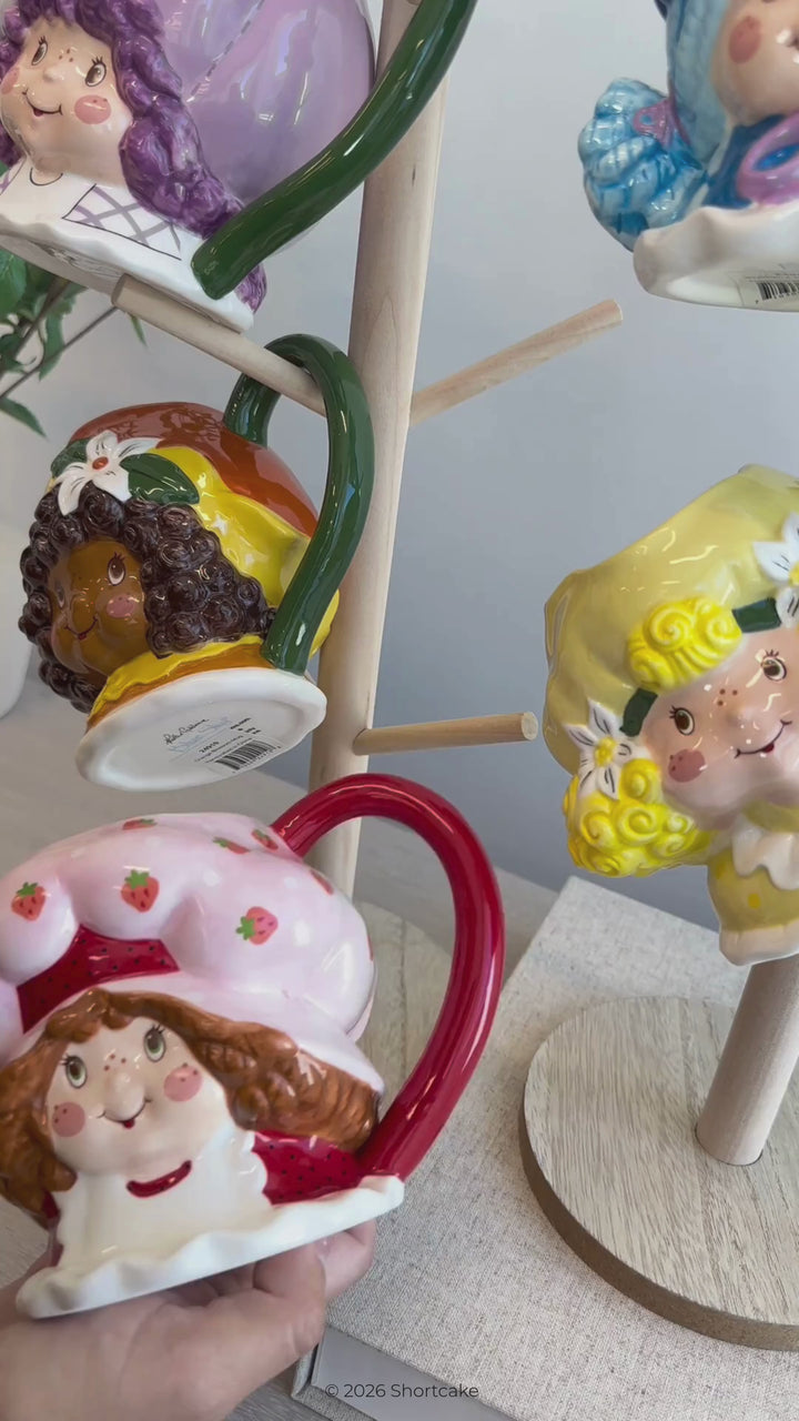 Strawberry Shortcake and Friends Figural Mugs Set of 5
