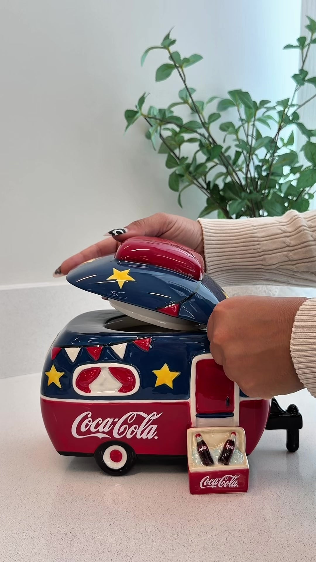 Coca-Cola Route 66 Retreat Cookie Jar