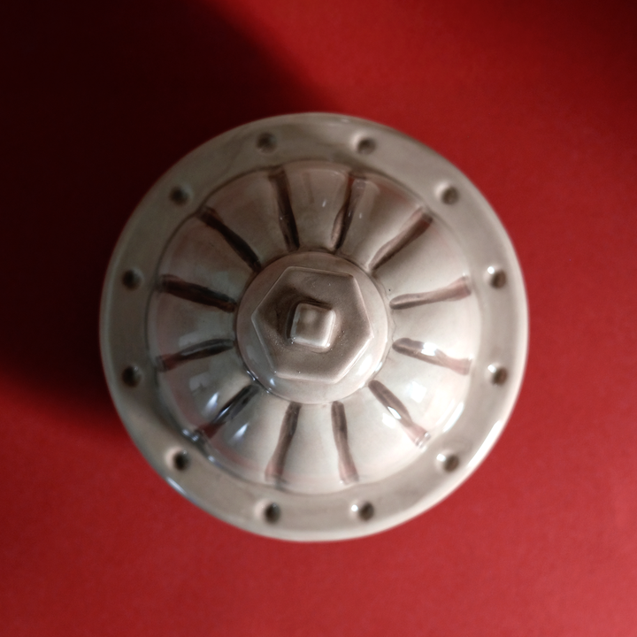 Fire Hydrant Treat Jar - Antique White