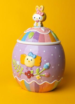 Clayworks Hello Kitty Easter Egg Cookie Jar