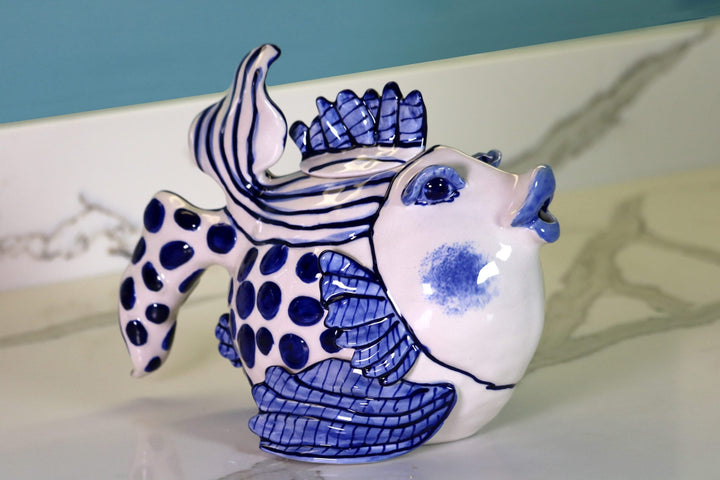 Delft Fish Teapot