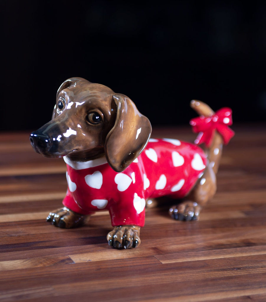 Blue shops Sky Clayworks Black Dachshund American Figurine