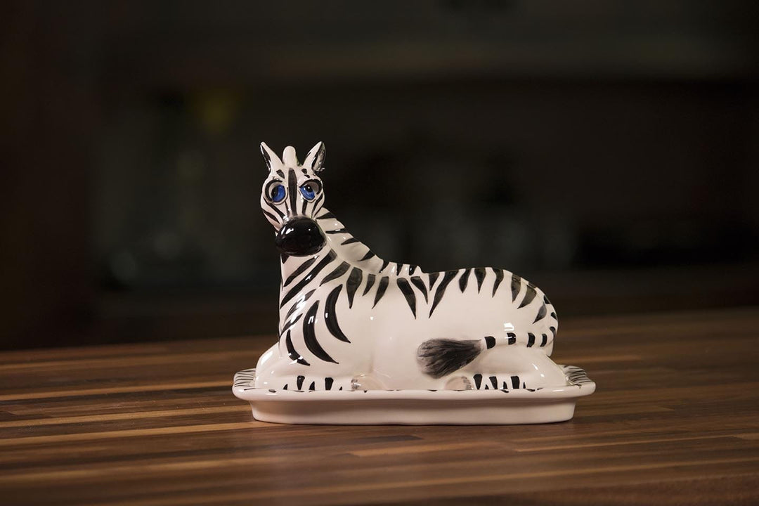 Zebra Butter Dish