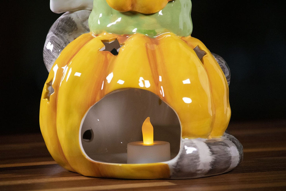 Pumpkin Cat Tealight Holder