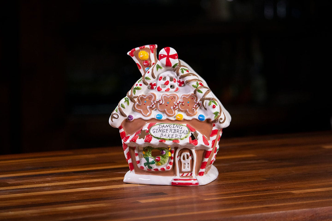 Dancing Gingerbread Bakery Candle House