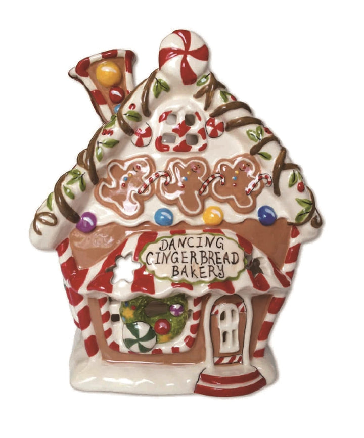 Dancing Gingerbread Bakery Candle House