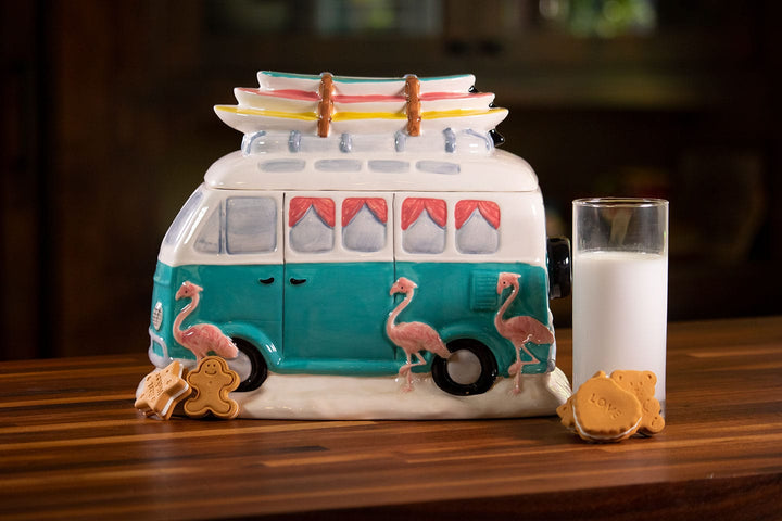 Flamingo Camp Van Cookie Jar