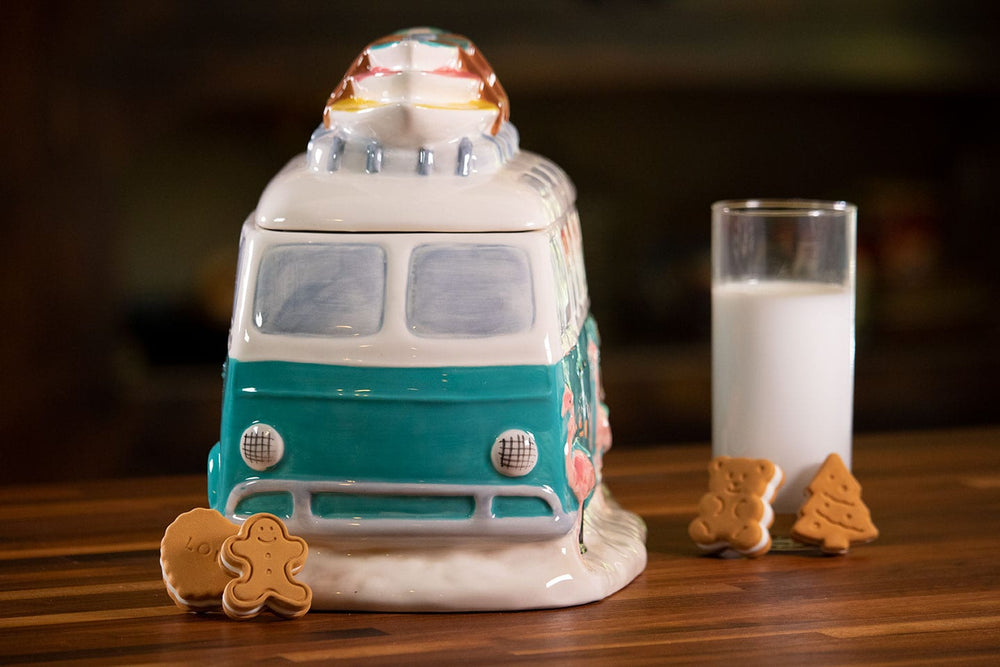 Flamingo Camp Van Cookie Jar