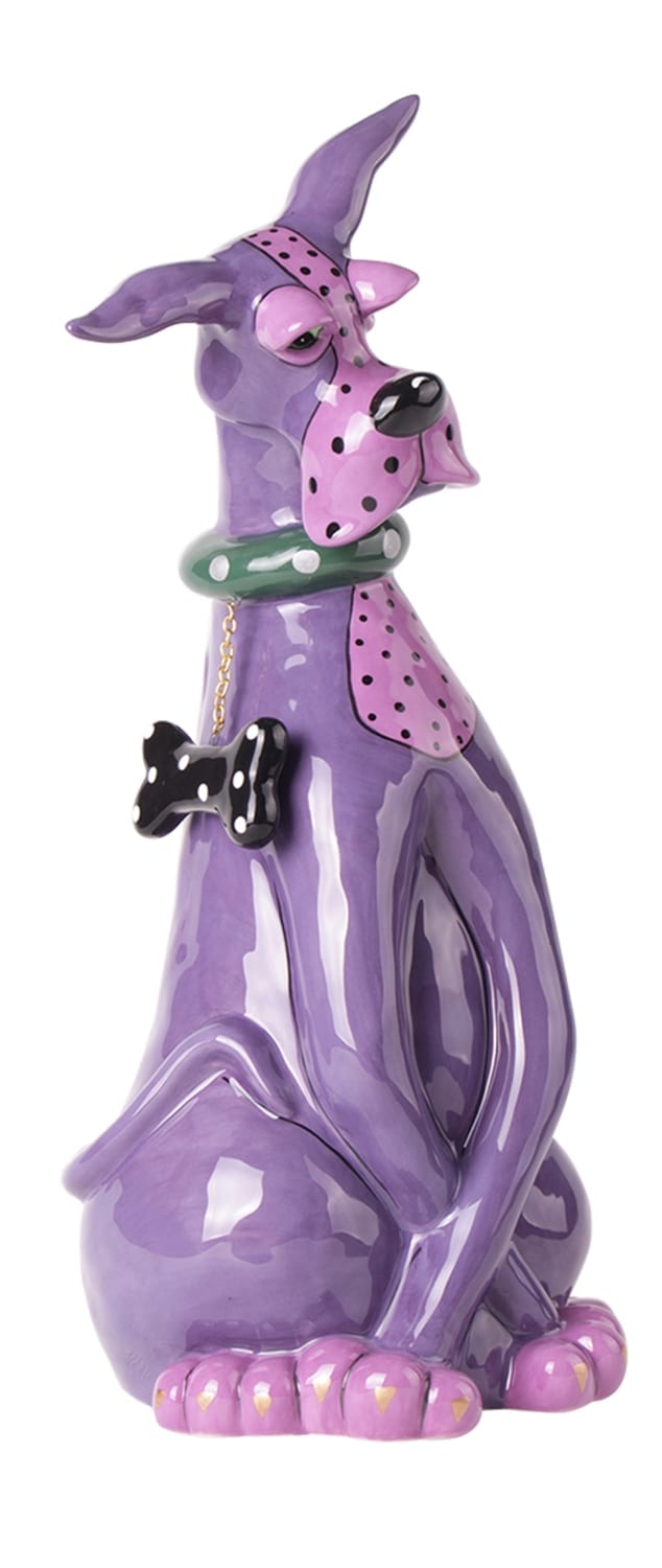 Zappy Dog Figurine - Violet