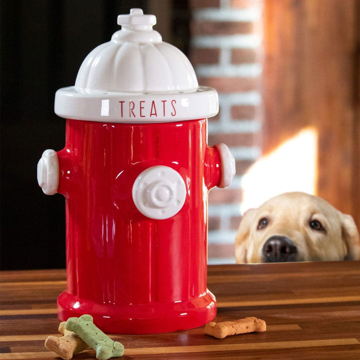 Fire Hydrant Treat Jar - Red