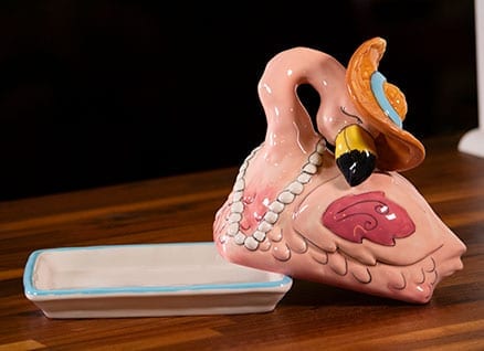 Flamingo Butter Dish