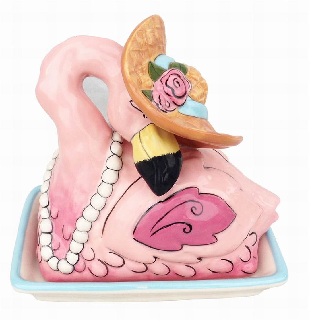 Flamingo Butter Dish