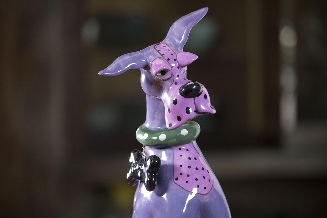 Zappy Dog Figurine - Violet