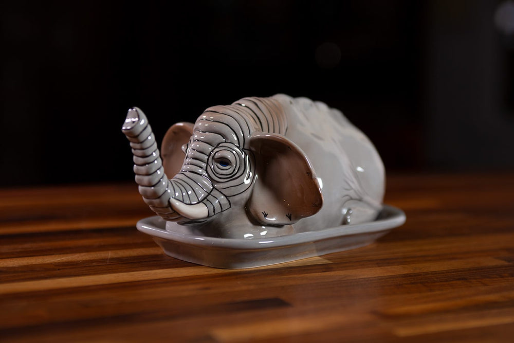 Elephant Butter Dish