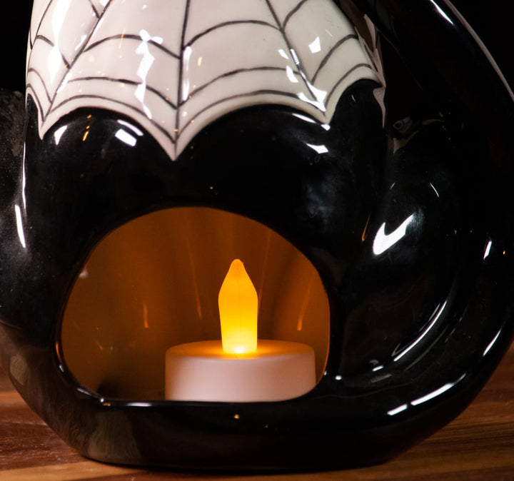 Clayworks Black Cat Tealight Holder