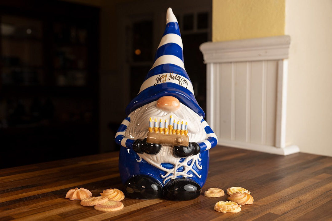 Gnome Hanukkah Cookie Jar