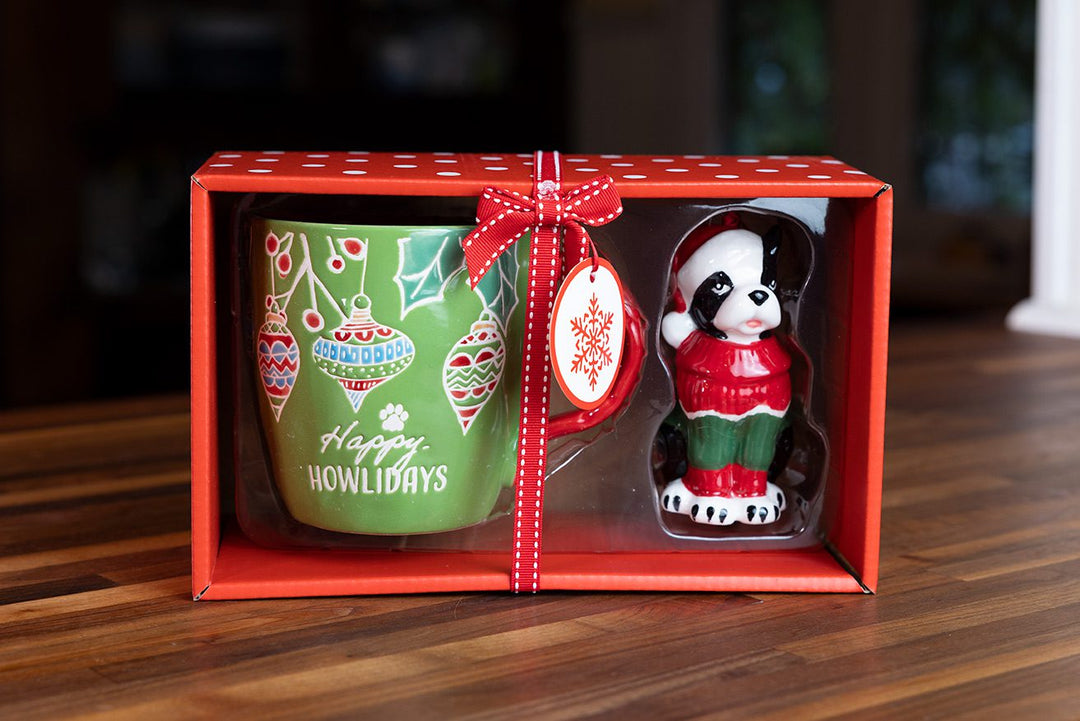 Happy Holidays Mug and Ornament Set