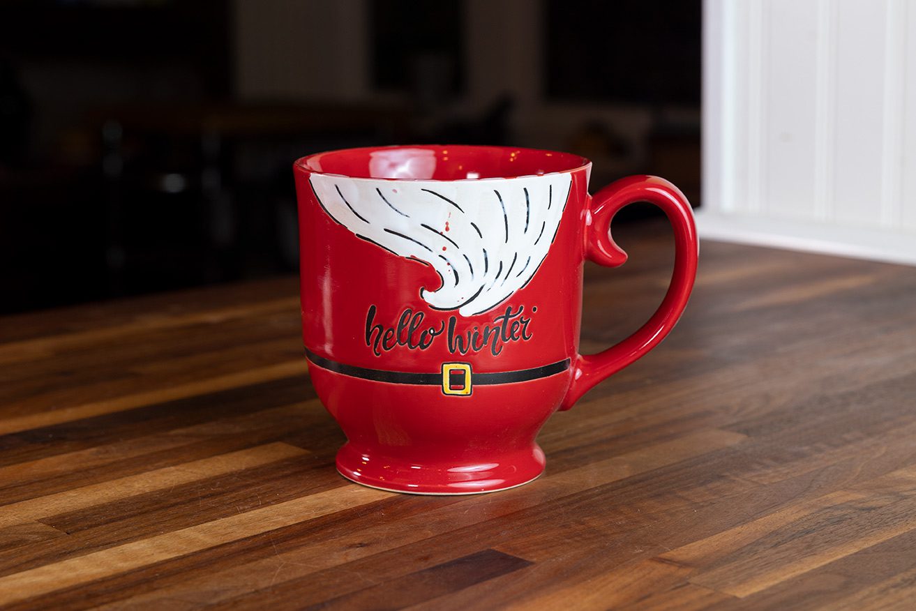 Blue Sky Clayworks Santa Holiday Mug and Ornament