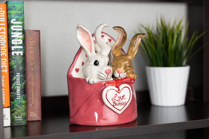 Love Bunnies Envelope Figurine