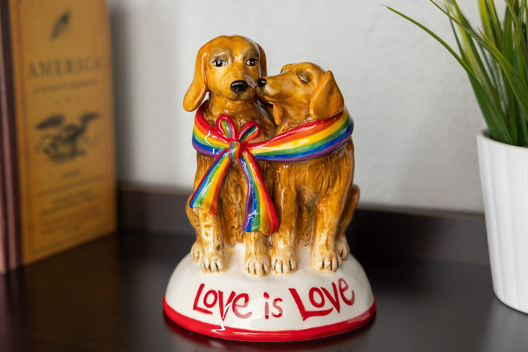 Love is Love Dogs Figurine